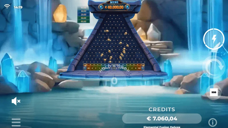 Elemental Fusion Plinko Deluxe - in-bonus game screen